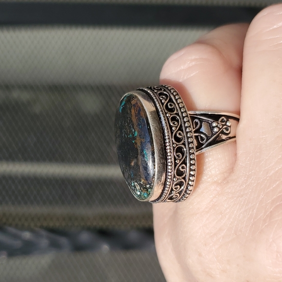 New Azurite 925 Silver Ring. - Picture 8 of 16